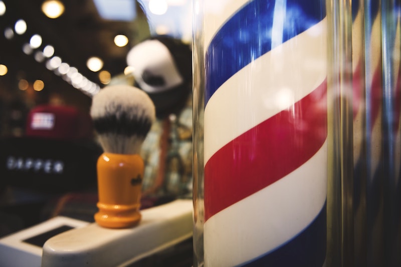 shaving brush in barbers