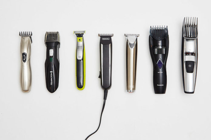 selection of beard trimmers